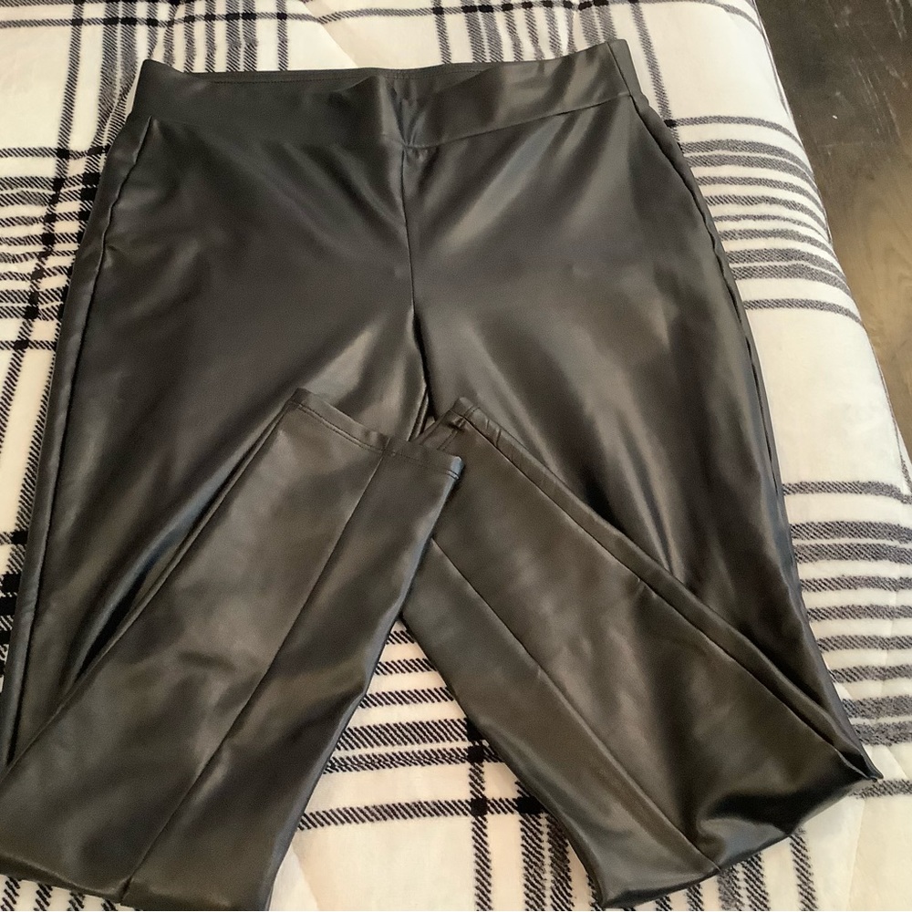 Faux leather stretches from loft
